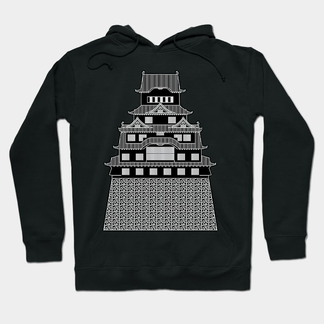 Black Himeji Castle I Hoodie by PabloDeChenez